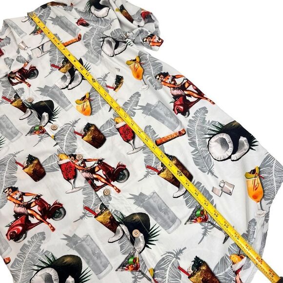 Vintage Junction West Retro Pin Up Hawaiian Shirt - Picture 12 of 13